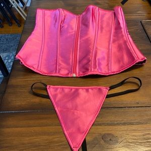 Pink corset